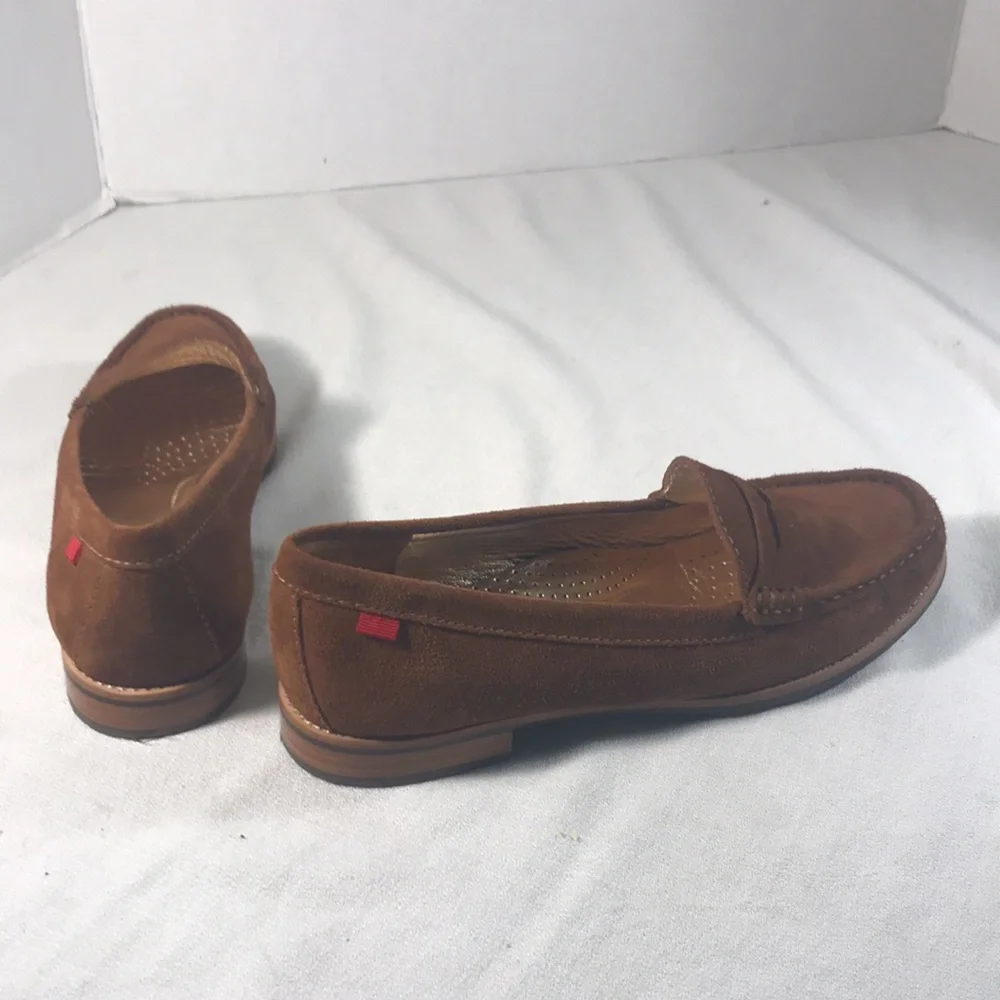 East Village by Marc Joseph New York Women’s Brown Suede Penny Loafer Shoes